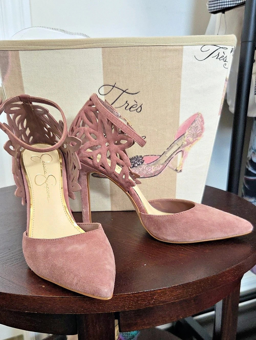 Jessica Simpson Jastia Pink Cutout Heels